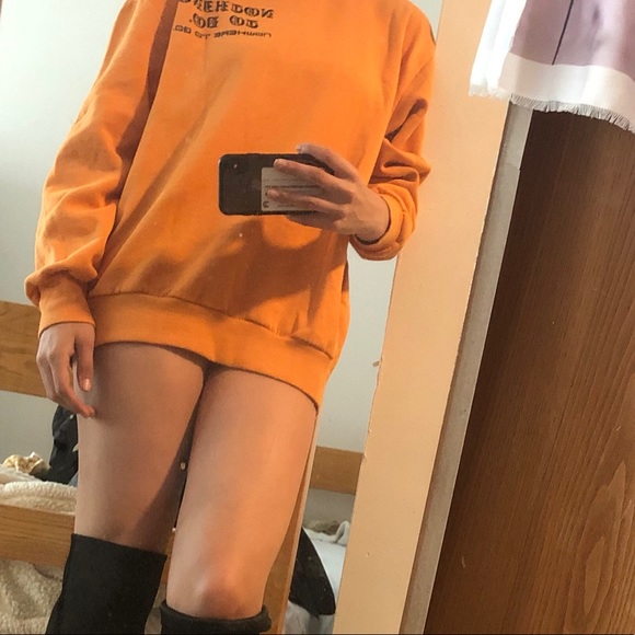 Orange sweater (MAKE AN OFFER) - Picture 3 of 5